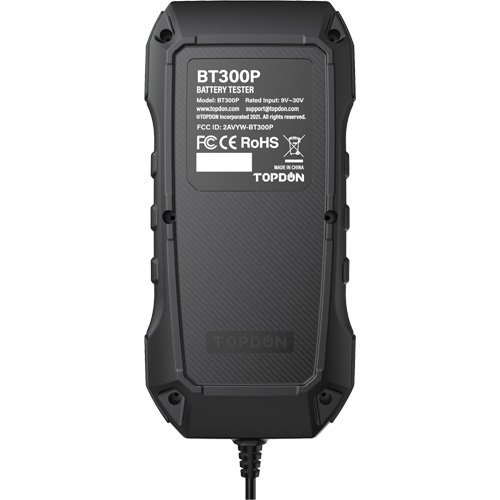 Testeur de batterie, de charge et de d&eacute;marrage BT300P avec imprimante Kelford