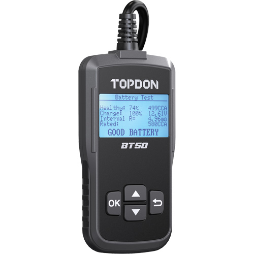 Testeur de batterie, de charge et de d&eacute;marrage BT50 avec imprimante Kelford