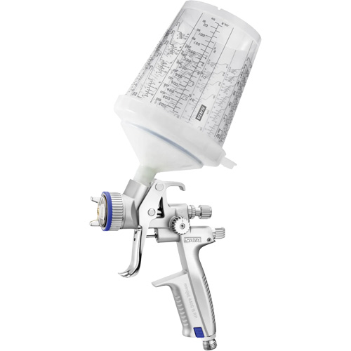 Pistolet de peinture de premi&egrave;re qualit&eacute; 4400?B RP?1,2 SR avec godet RPS 0,3?L, pour les retouches de finitions automobiles, Entr&eacute;e d'air 1/4" NPT, 7,06 pi³/min, Capacit&eacute; 0,3 L, 0,17 psi Kelford
