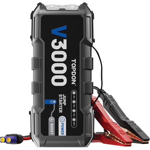 Survolteur, banque d'alimentation et lampe de poche V3000 Kelford