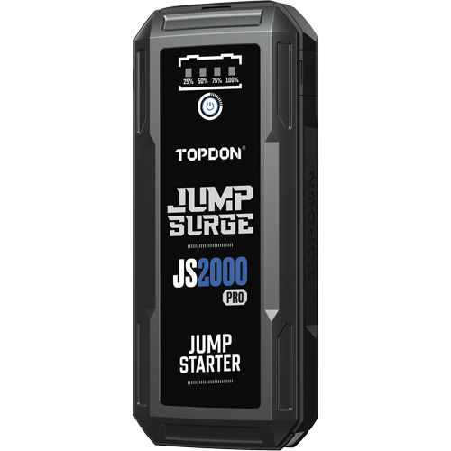 D&eacute;marreur de secours, banque d'alimentation et lampe de poche JumpSurge2000Pro &agrave; 2500 A de pointe Kelford