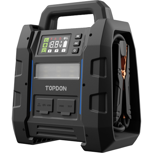 V4500 2-en-1: d&eacute;marreur de secours de 4500 A de pointe, batterie & testeur de syst&egrave;me Kelford