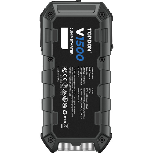 D&eacute;marreur d'appoint, survolteur, banque d'alimentation et lampe de poche V1500 Kelford