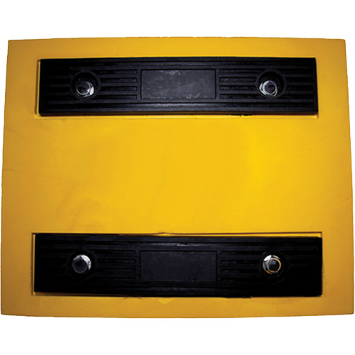 Wheel Chock, Polyurethane, Yellow, 15-1/4" W x 12-1/8" D x 10-3/4" H Kelford