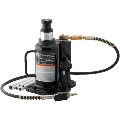 Air Actuated Bottle Jack, 20 Ton(s), Air Hydraulic, 18-3/4" Raised Height Kelford