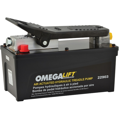 10000 PSI Air Foot Pump 91.5 in³ in Reservoir Kelford