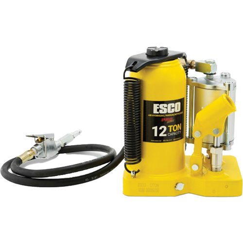 Cric-bouteille de s&eacute;rie Pro, 12 tonne(s), Air comprim&eacute;/hydraulique, 18-1/2" Hauteur &eacute;lev&eacute;e Kelford