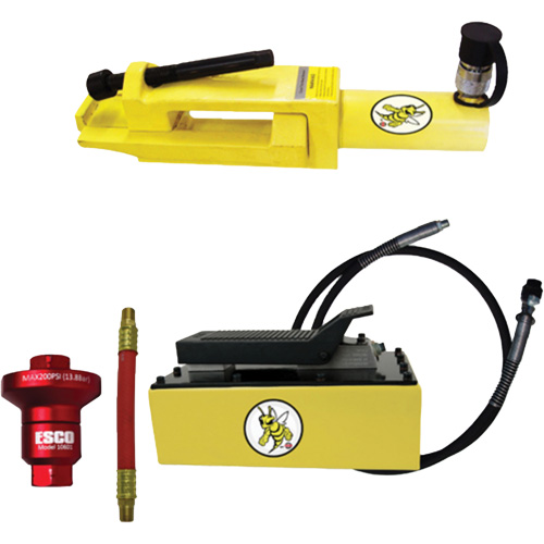 Ensemble de brise-talon pour pneus g&eacute;ants/&eacute;quipement de terrassement Yellow Jackit Kelford