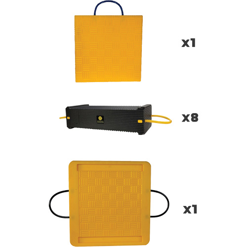 10-Piece CribLok Composite Cribbing System Kit Kelford