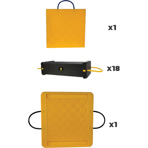 20-Piece CribLok Composite Cribbing System Kit Kelford