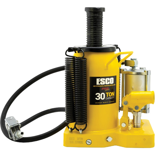 Pro Series  Bottle Jack, 30 tons, Air Hydraulic, 20" Raised Height Kelford