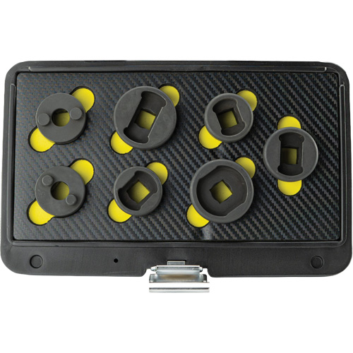 Threaded Leaf Spring Shackle Pin Remover & Installation Master Set, 7 Pieces, 1/2" Drive Size Kelford