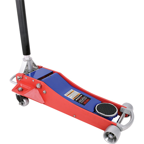 Lightweight Floor Jack, 3 Ton(s) Capacity, 3" Lowered, 19-3/4" Raised, Manual Hydraulic Kelford