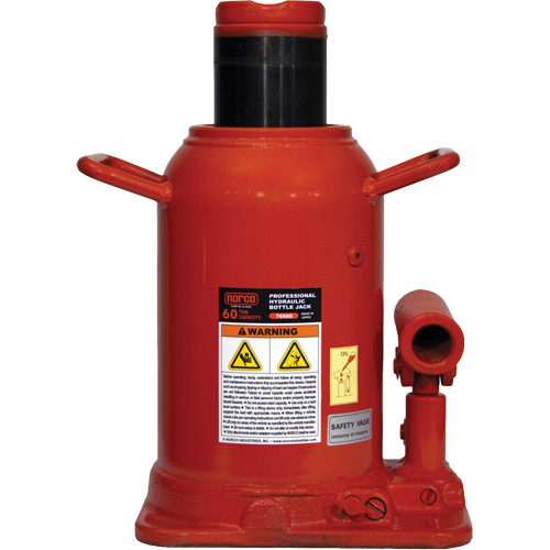 Cric-bouteille professionnel, 60 tonne(s), 18-11/16" Hauteur &eacute;lev&eacute;e Kelford