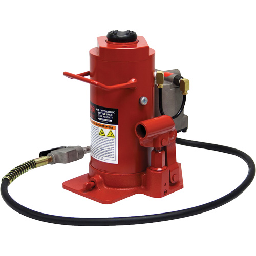 Standard Height Bottle Jack, 20 Ton(s), Air Hydraulic, 20-1/2" Raised Height Kelford