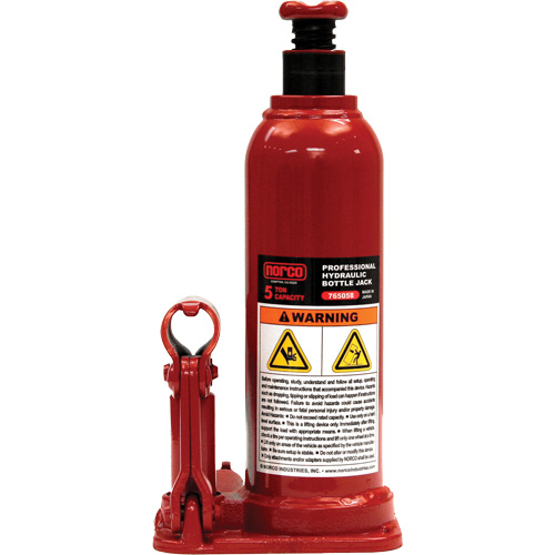 Cric &agrave; bouteille hydraulique professionnel, 5 tonne(s), 18-7/8" Hauteur &eacute;lev&eacute;e Kelford