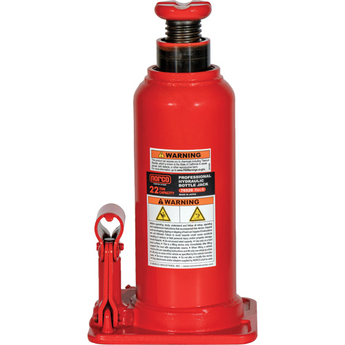 Cric hydraulique bouteille professionnel avec orifice pour manom&egrave;tre, 22 tonne(s), 20-49/250" Hauteur &eacute;lev&eacute;e Kelford