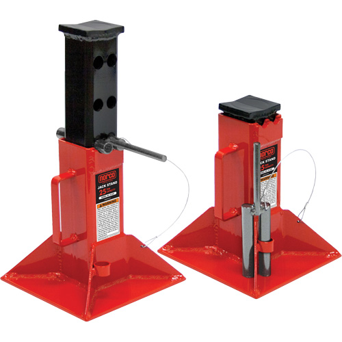 Jack Stand, Locking Pin, 25 tons Capacity, 12" - 20" H Kelford