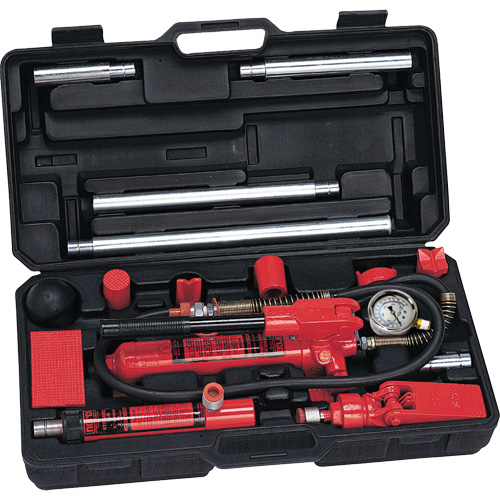 Trousse de r&eacute;paration collision/entretien de capacit&eacute; 4 tonnes avec adaptateurs en fonte Kelford