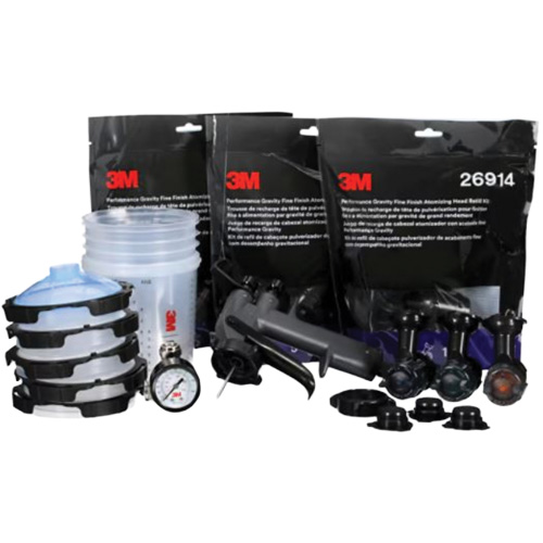 Performance Fine Finish Spray Gun System with PPS Cups, 13 CFM, 29 PSI Kelford