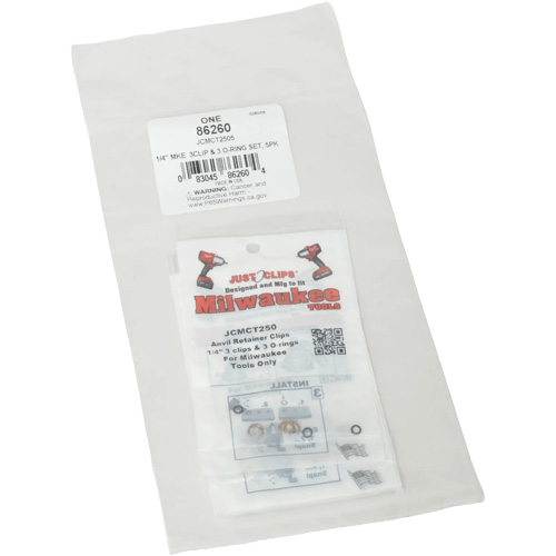 1/4" Clips & O-Rings Set for Milwaukee - Bulk Kelford