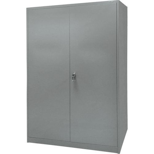Storage Cabinet, Steel, 4 Shelves, 78" H x 48" W x 24" D, Grey Kelford