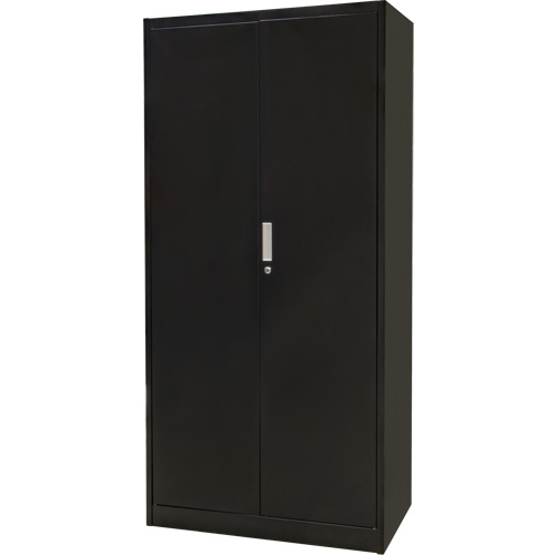 Combination Storage Cabinet, 36" W x 18" D x 72" H, Black Kelford