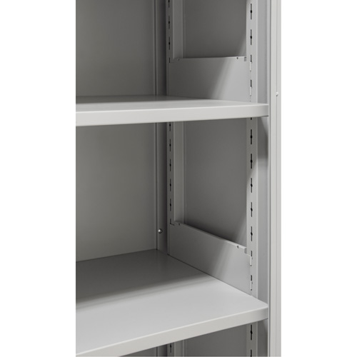 Hi-Boy Storage Cabinet, Steel, 4 Shelves, 72" H x 36" W x 18" D, Grey Kelford