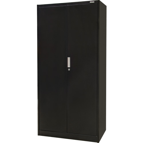 Hi-Boy Storage Cabinet, Steel, 4 Shelves, 72" H x 36" W x 18" D, Black Kelford