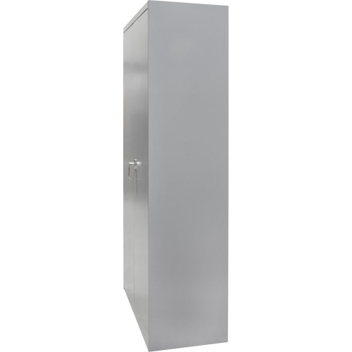 Armoire garde-robe, Acier, 36" la x 18" p x 72" h, Gris Kelford