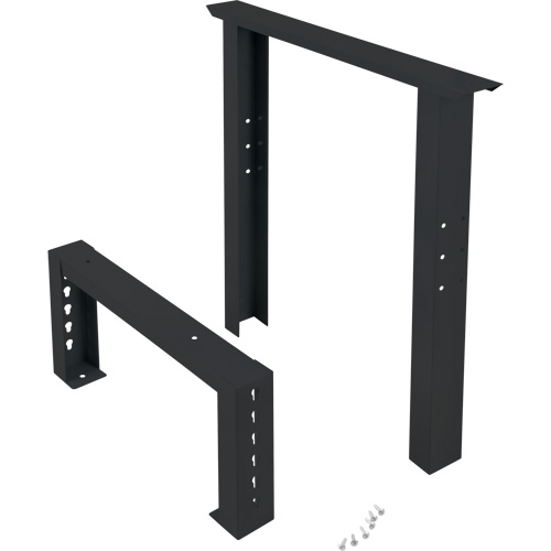 Pattes d'&eacute;tabli pour service industriel, Acier, 24" p x 34" h, Simple Kelford