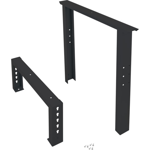 Pattes d'&eacute;tabli pour service industriel, Acier, 30" p x 34" h, Simple Kelford