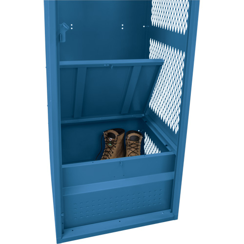 Gear Locker, Steel, 24" W x 24" D x 72" H, Dark Blue Kelford