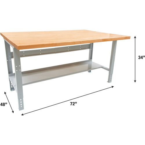 &eacute;tabli modulaire industriel, Cap 1000 lb, 72" la x 48" p Kelford