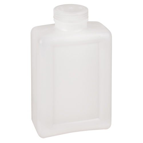 Bouteilles peu encombrantes &agrave; prise facile, Rectangulaire, 64 oz, Plastique Kelford