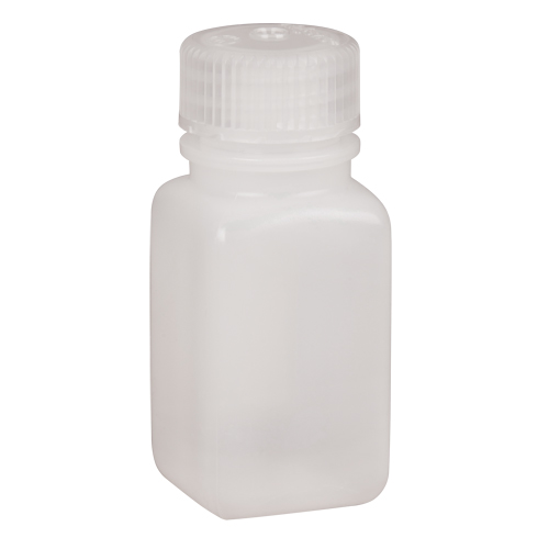 Easy-Grip Space-Saver Bottles, Square, 2 oz., Plastic Kelford
