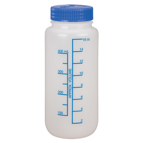 Bouteilles &agrave; large ouverture, Ronde, 16 oz, Plastique Kelford
