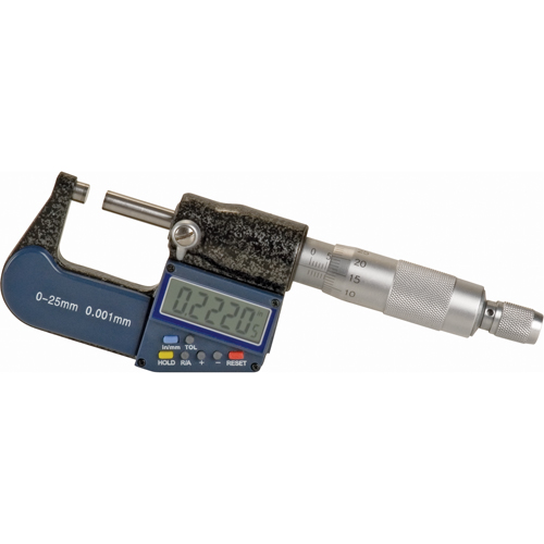 Microm&egrave;tre num&eacute;rique &eacute;lectronique, 0 - 1" (0 - 25 mm) gamme de mesure, R&eacute;solution de 0,00005" (0,00127 mm) Kelford