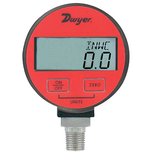 Pressure Gauge, 2-31/50" , 300 psi, Bottom Mount, Digital Kelford