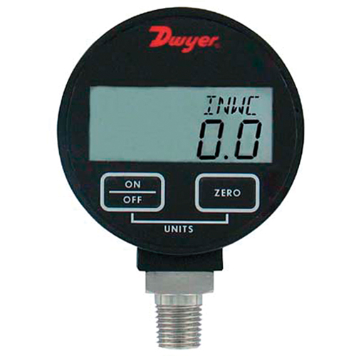 Pressure Gauge, 2-31/50" , 200 psi, Bottom Mount, Digital Kelford