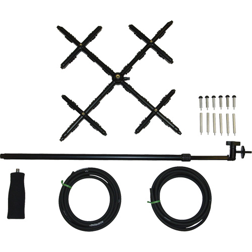 Ensemble de matrices de v&eacute;locit&eacute; en 16 points a/manche t&eacute;lescopique pour balom&egrave;tre Kelford