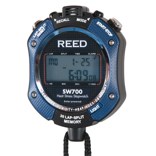 Heat Stress Stop Watch, Digital, Water Resistant Kelford