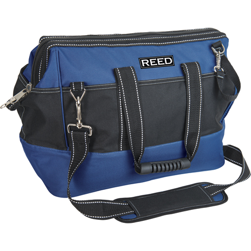 Industrial Tool Bag, Polyester, 33 Pockets, Black/Blue Kelford