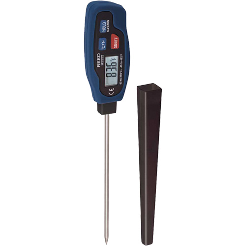 R2222 Stem Thermometer with Calibration Certificate, Contact, Digital, -40-482°F (-40-250°C) Kelford