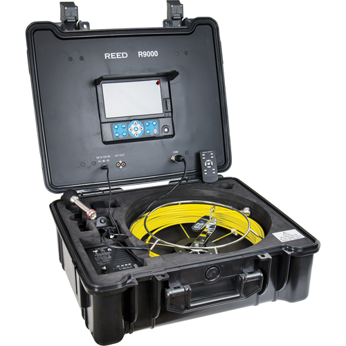 Pipe Video Inspection System, 7" Display, 23 mm (0.9") Camera Head Kelford