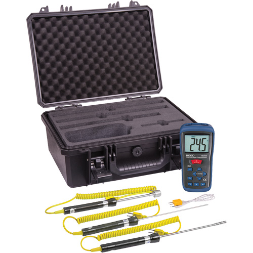 Ensemble de thermom&egrave;tre &agrave; thermocouple, Contact, Num&eacute;rique, -58-2000°F (-50-1300°C) Kelford