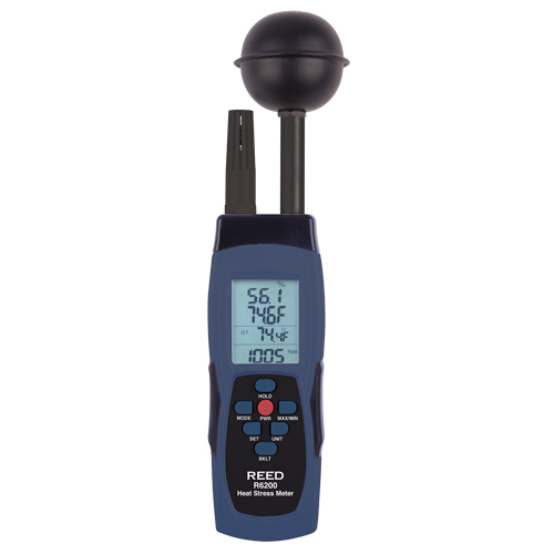 Compteur de contrainte thermique au thermom&egrave;tre-globe mouill&eacute; (WBGT) Kelford