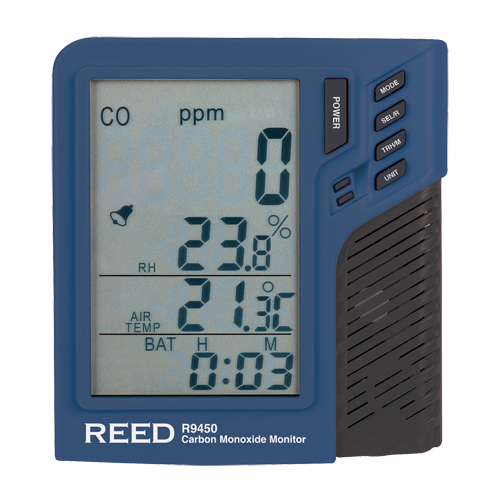 Compteur de monoxyde de carbone avec temp&eacute;rature et humidit&eacute; Kelford