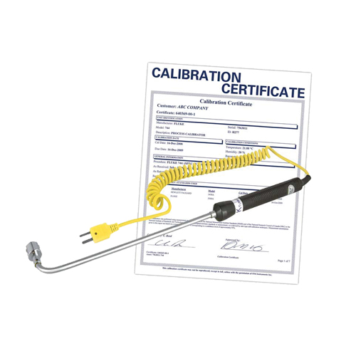 Right Angle Thermocouple Surface Probe with Calibration Certificate, 500 °C (932°F) Max. Temp. Kelford