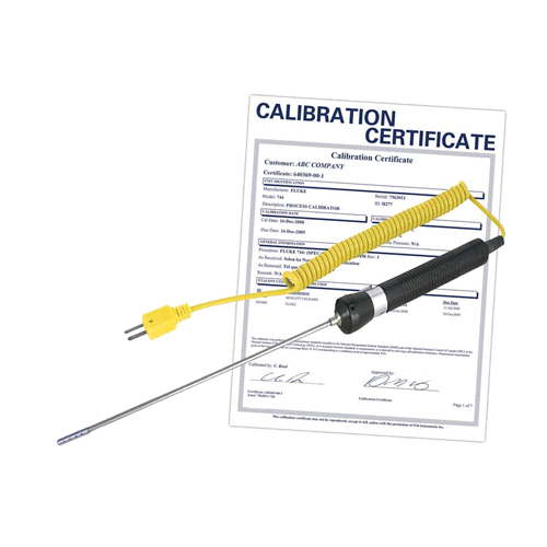 Air/Gas Thermocouple Probe with Calibration Certificate, 900 °C (1652°F) Max. Temp. Kelford
